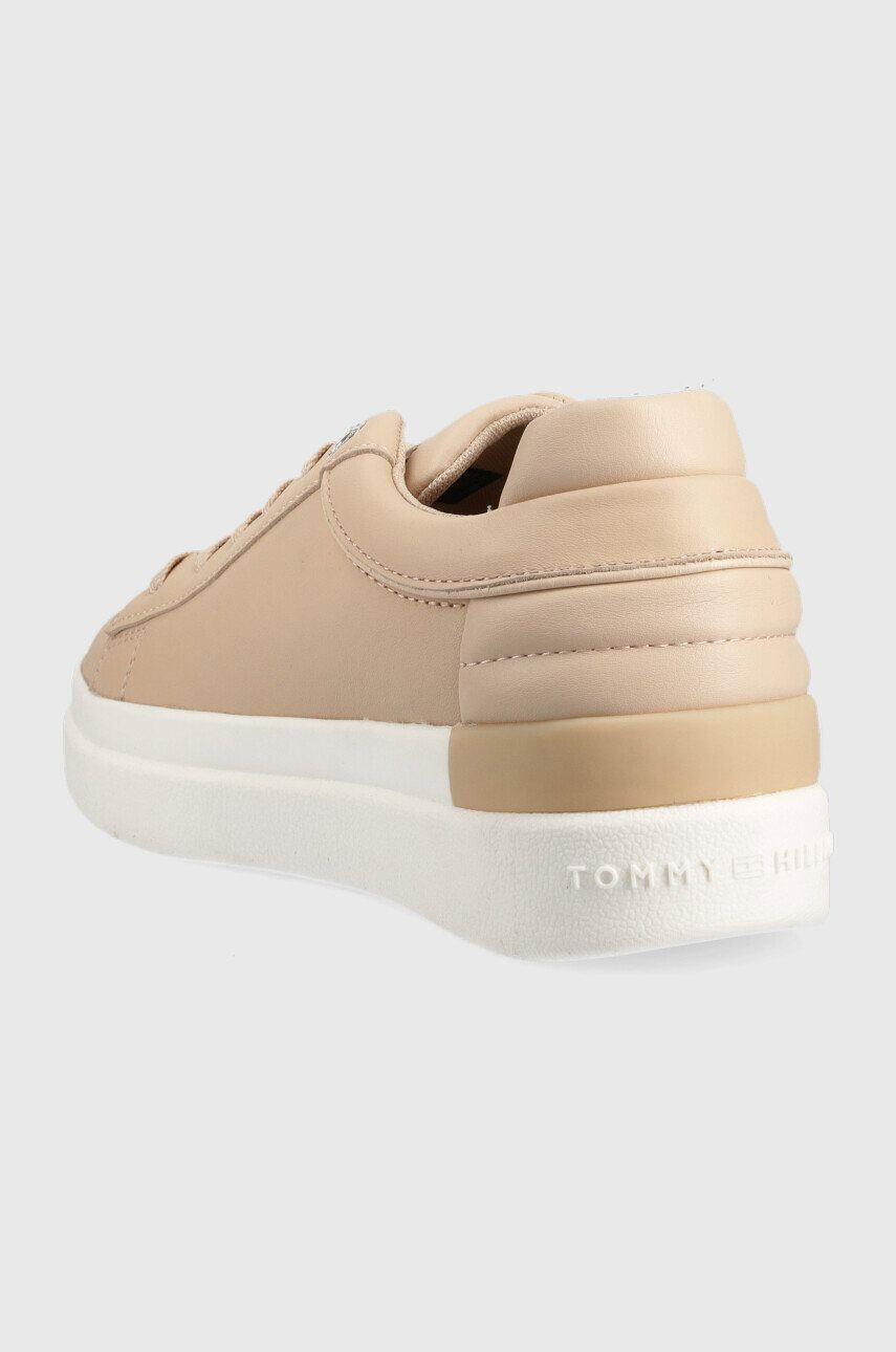 Tommy Hilfiger Kožené tenisky Fw0fw06511 Feminine Elevated Sneaker béžová farba - Pepit.sk