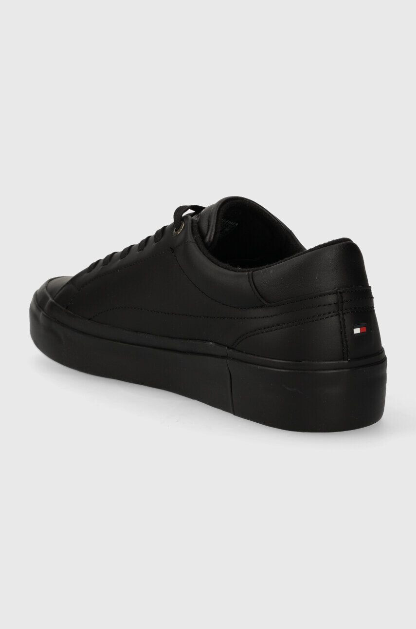 Tommy Hilfiger Kožené tenisky MODERN VULC LTH LOW WL čierna farba FM0FM04819 - Pepit.sk