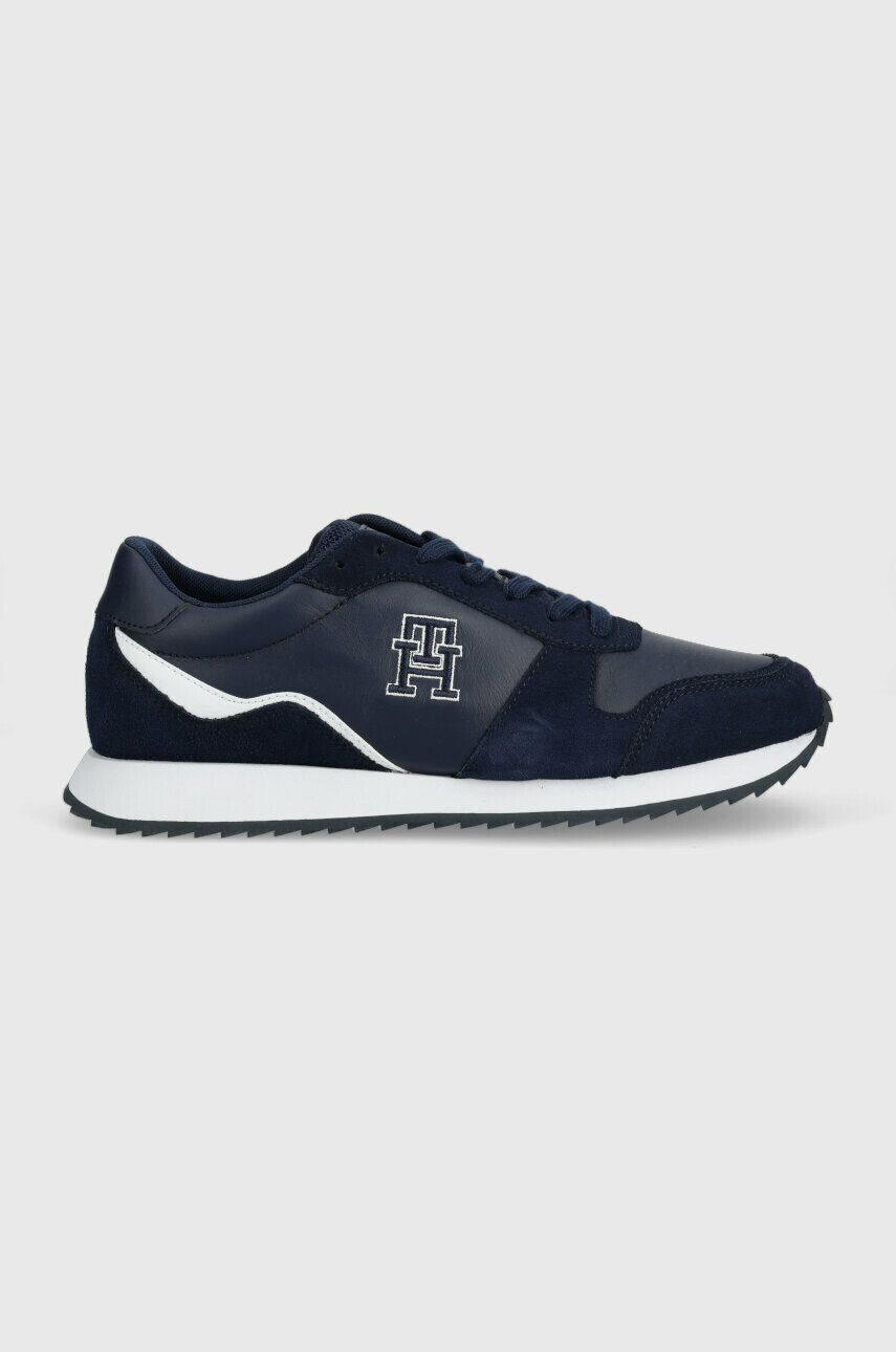 Tommy Hilfiger Kožené tenisky RUNNER EVO LEATHER - Pepit.sk