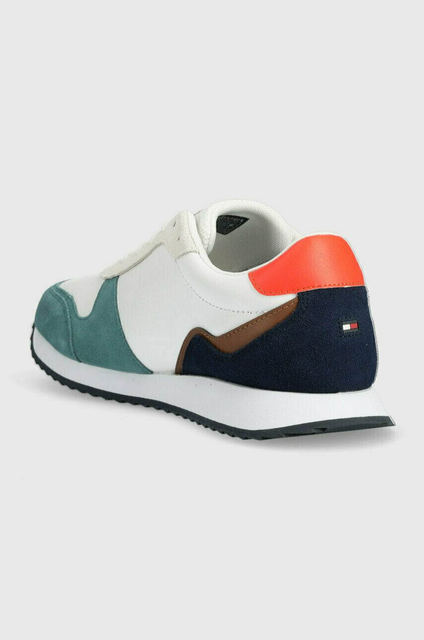 Tommy Hilfiger Kožené tenisky RUNNER EVO LEATHER tmavomodrá farba FM0FM04714 - Pepit.sk