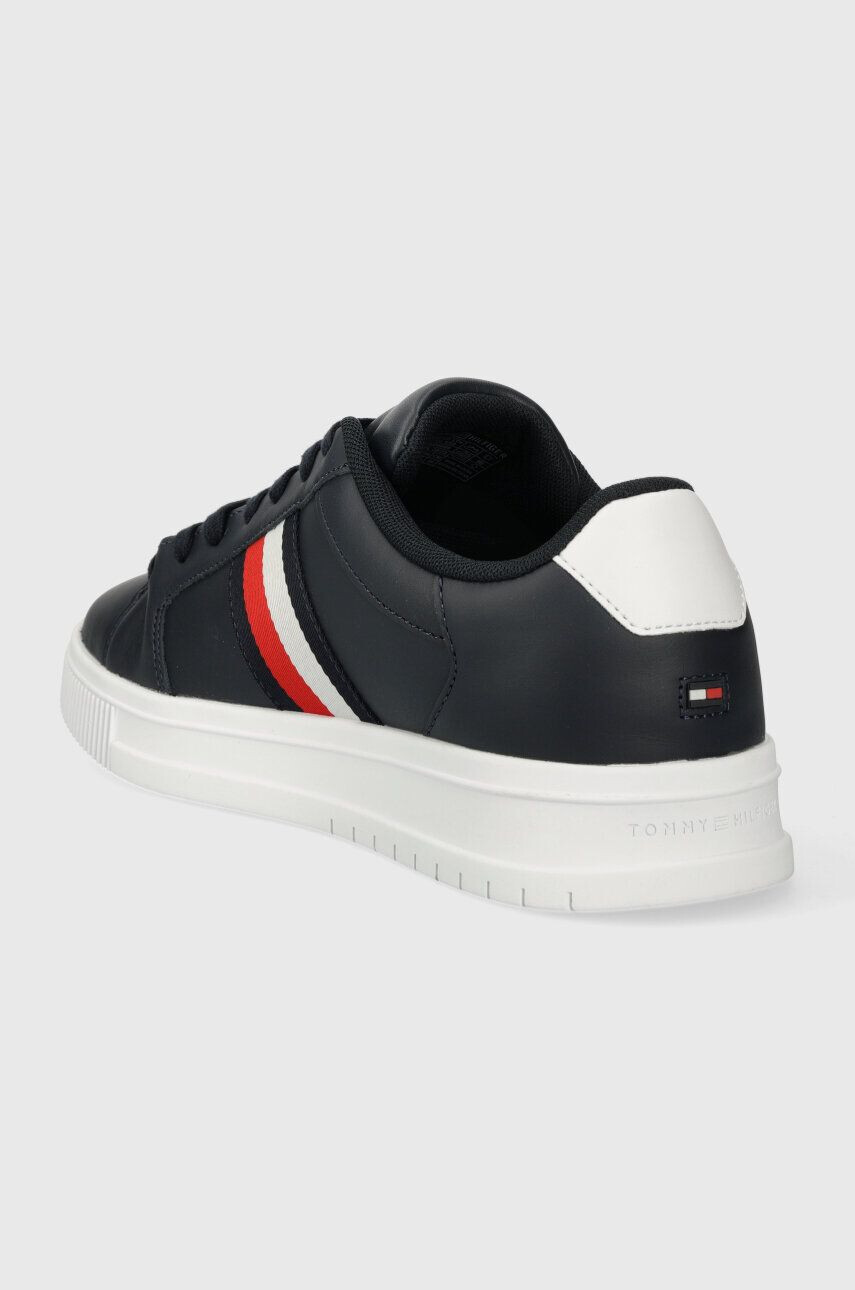 Tommy Hilfiger Kožené tenisky SUPERCUP LTH STRIPES ESS tmavomodrá farba FM0FM04895 - Pepit.sk