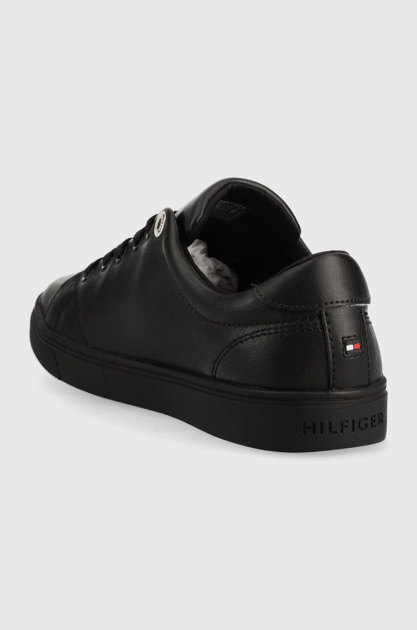 Tommy Hilfiger Kožené tenisky Th Hardware Logo Cupsole - Pepit.sk