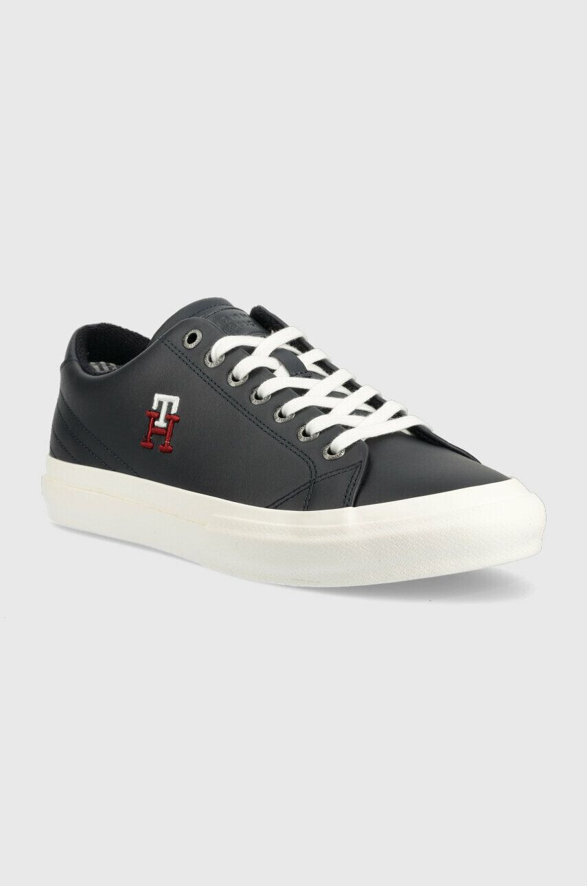 Tommy Hilfiger Kožené tenisky TH HI VULC STREET LOW LEATHER - Pepit.sk