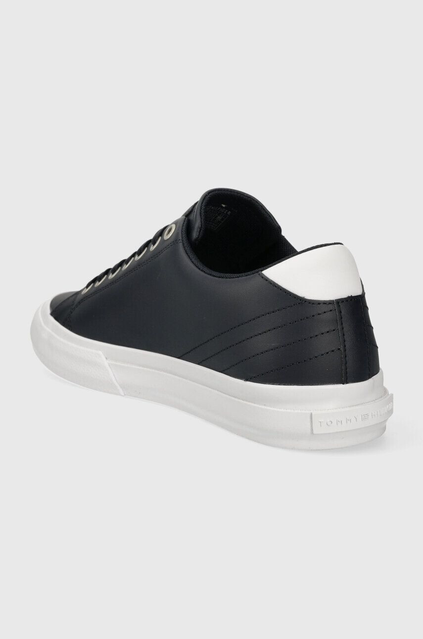 Tommy Hilfiger Kožené tenisky TH HI VULC STREET LOW LTH ESS tmavomodrá farba FM0FM04896 - Pepit.sk