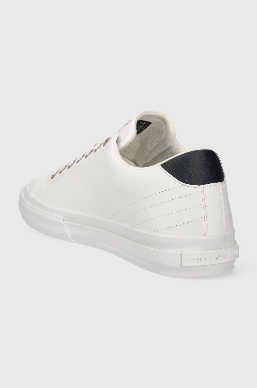 Tommy Hilfiger Kožené tenisky TH HI VULC STREET LOW LTH ESS biela farba FM0FM04896 - Pepit.sk