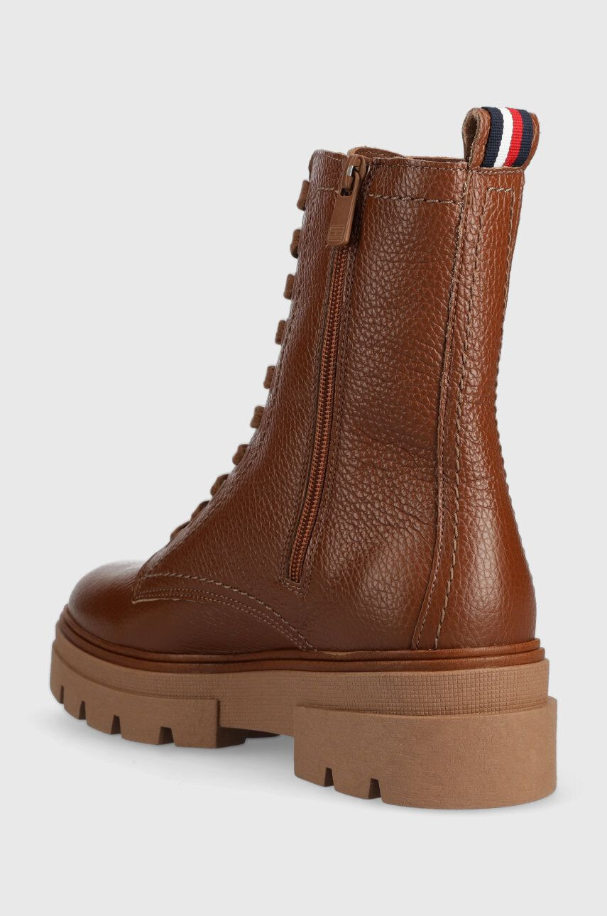 Tommy Hilfiger Kožené workery Monochromatic Lace Up Boot - Pepit.sk