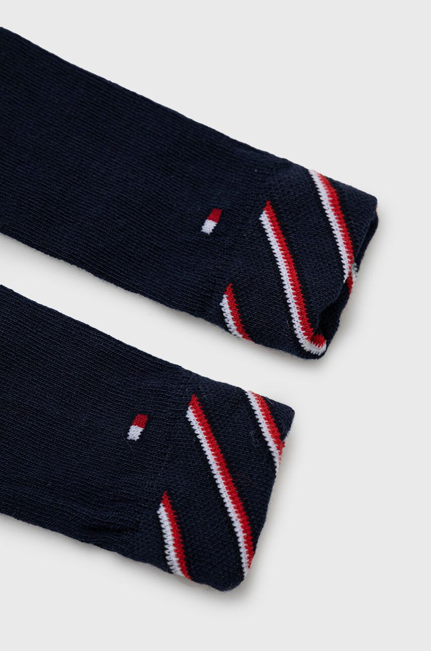 Tommy Hilfiger Legíny pre bábätká tmavomodrá farba s potlačou - Pepit.sk