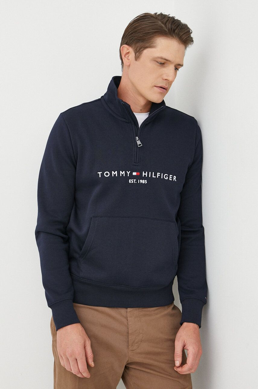 Tommy Hilfiger Mikina pánska s kapucňou s nášivkou - Pepit.sk