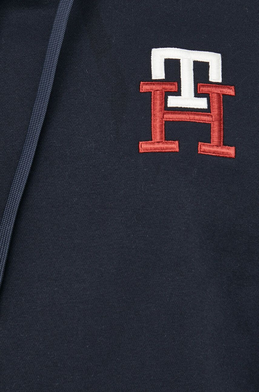 Tommy Hilfiger Mikina pánska tmavomodrá farba s nášivkou - Pepit.sk