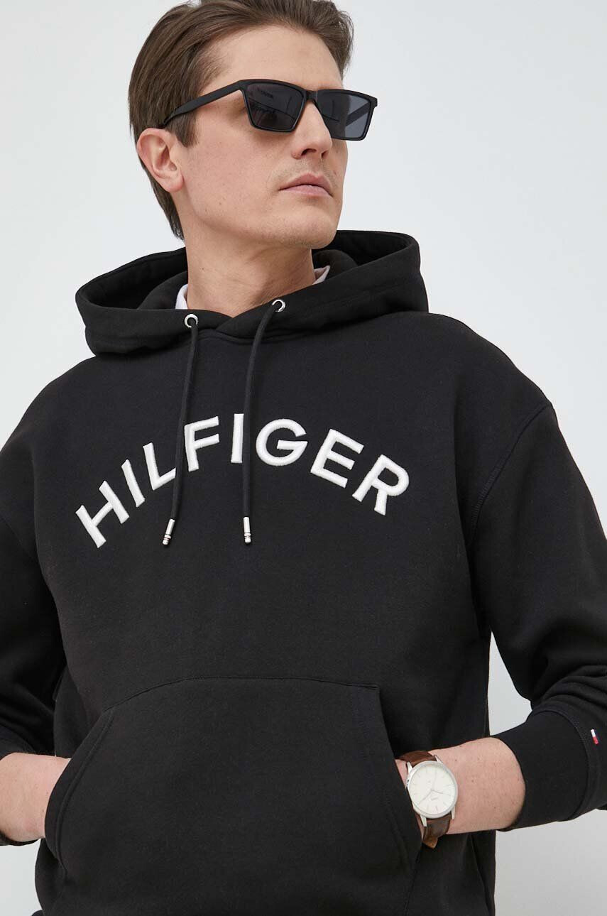 Tommy Hilfiger Mikina pánska s kapucňou s nášivkou - Pepit.sk