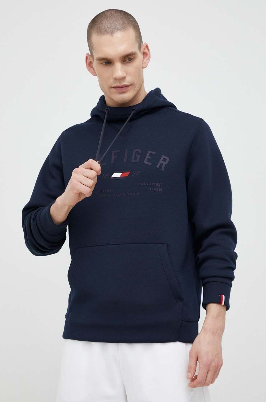 Tommy Hilfiger Mikina dámska béžová farba s kapucňou jednofarebná - Pepit.sk