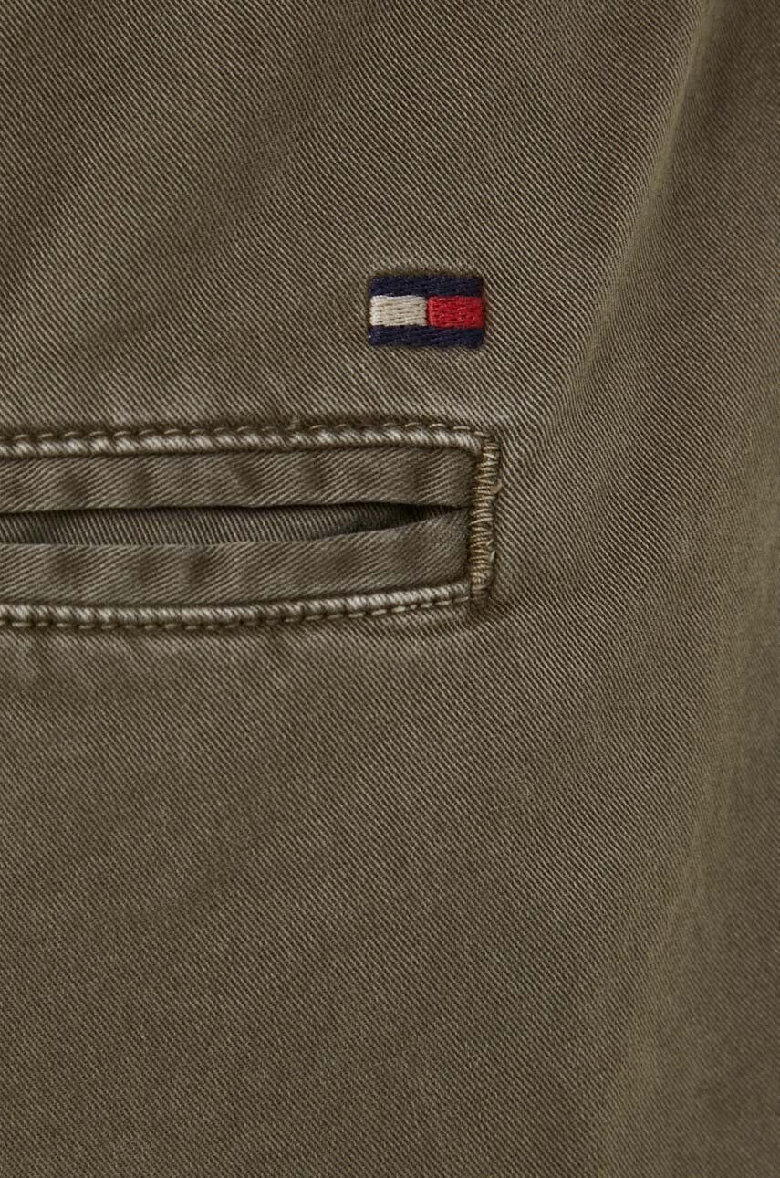 Tommy Hilfiger Nohavice pánske zelená farba rovné - Pepit.sk