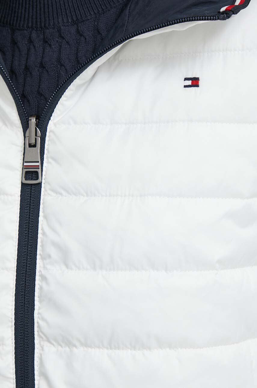 Tommy Hilfiger Obojstranná bunda dámska biela farba prechodná - Pepit.sk