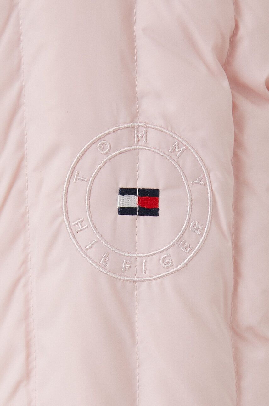 Tommy Hilfiger Páperová bunda dámska ružová farba zimná - Pepit.sk