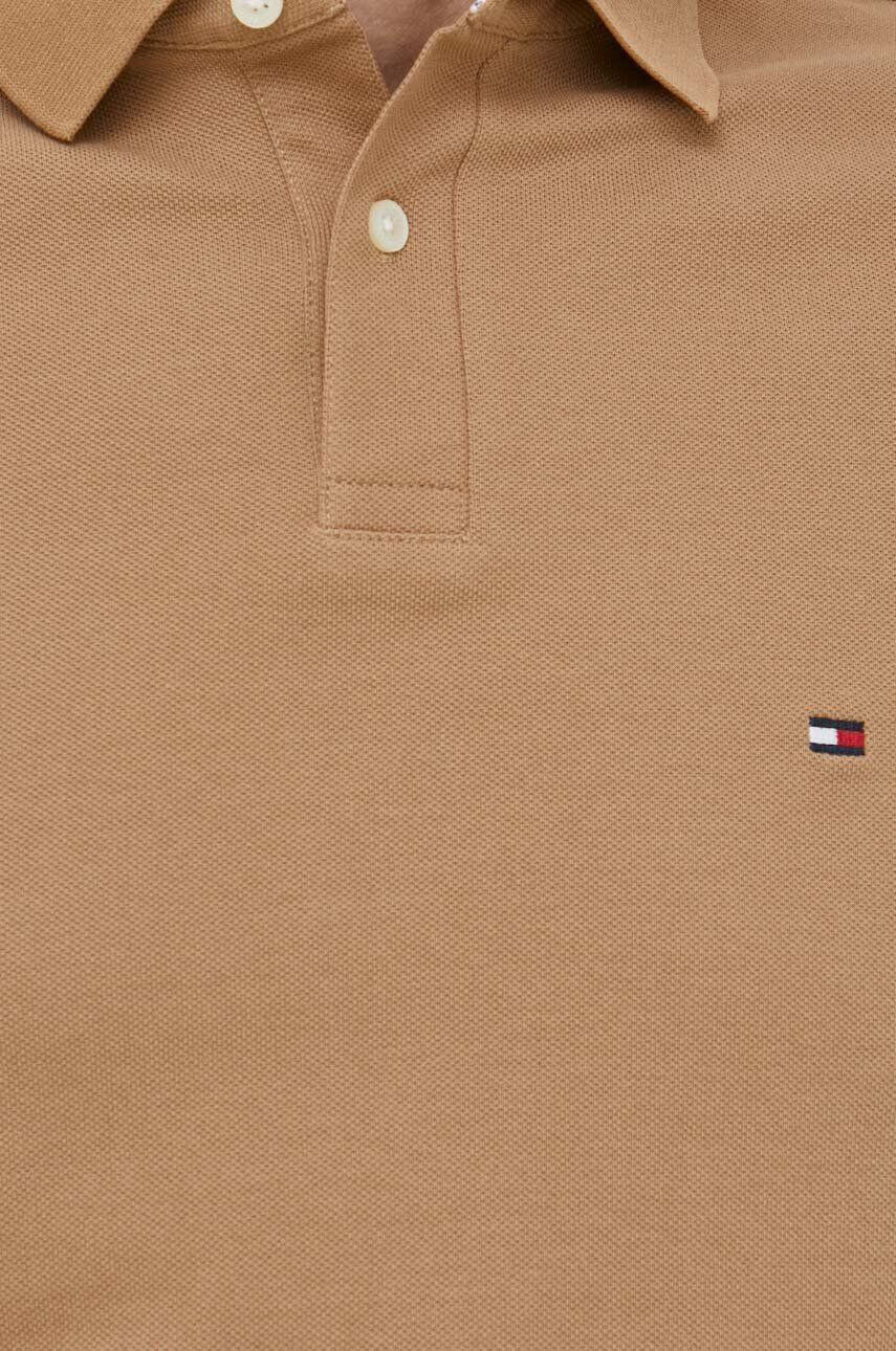 Tommy Hilfiger Polo tričko dámsky béžová farba - Pepit.sk