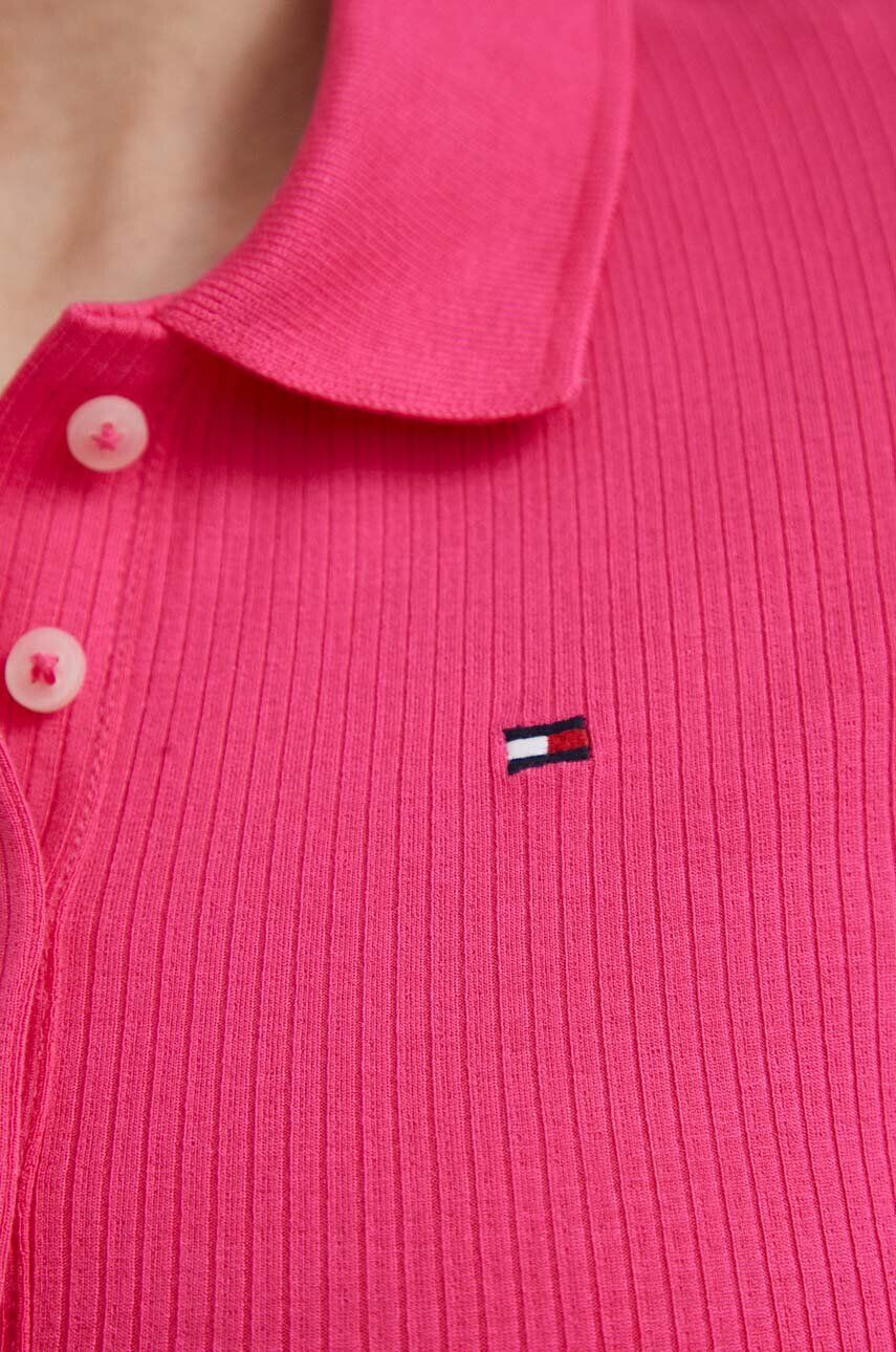 Tommy Hilfiger Polo tričko dámsky ružová farba - Pepit.sk