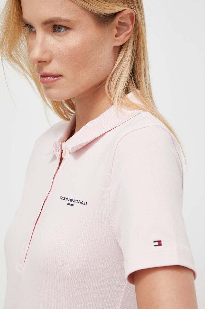 Tommy Hilfiger Polo tričko dámsky ružová farba - Pepit.sk