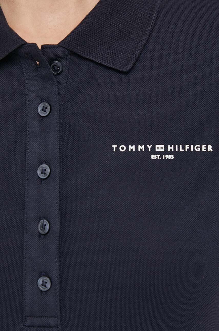 Tommy Hilfiger Polo tričko dámsky tmavomodrá farba - Pepit.sk