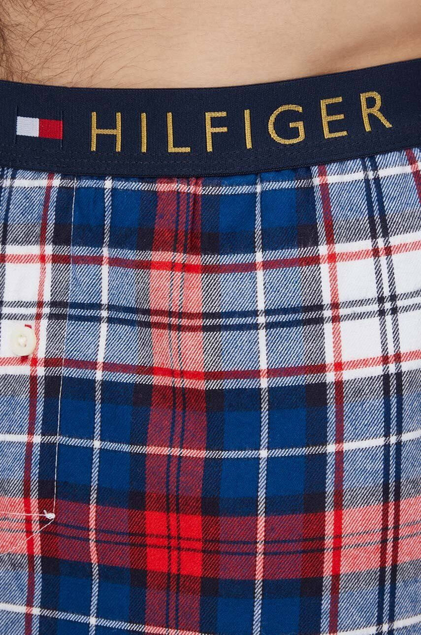 Tommy Hilfiger Pyžamové nohavice pánske bordová farba vzorovaná - Pepit.sk