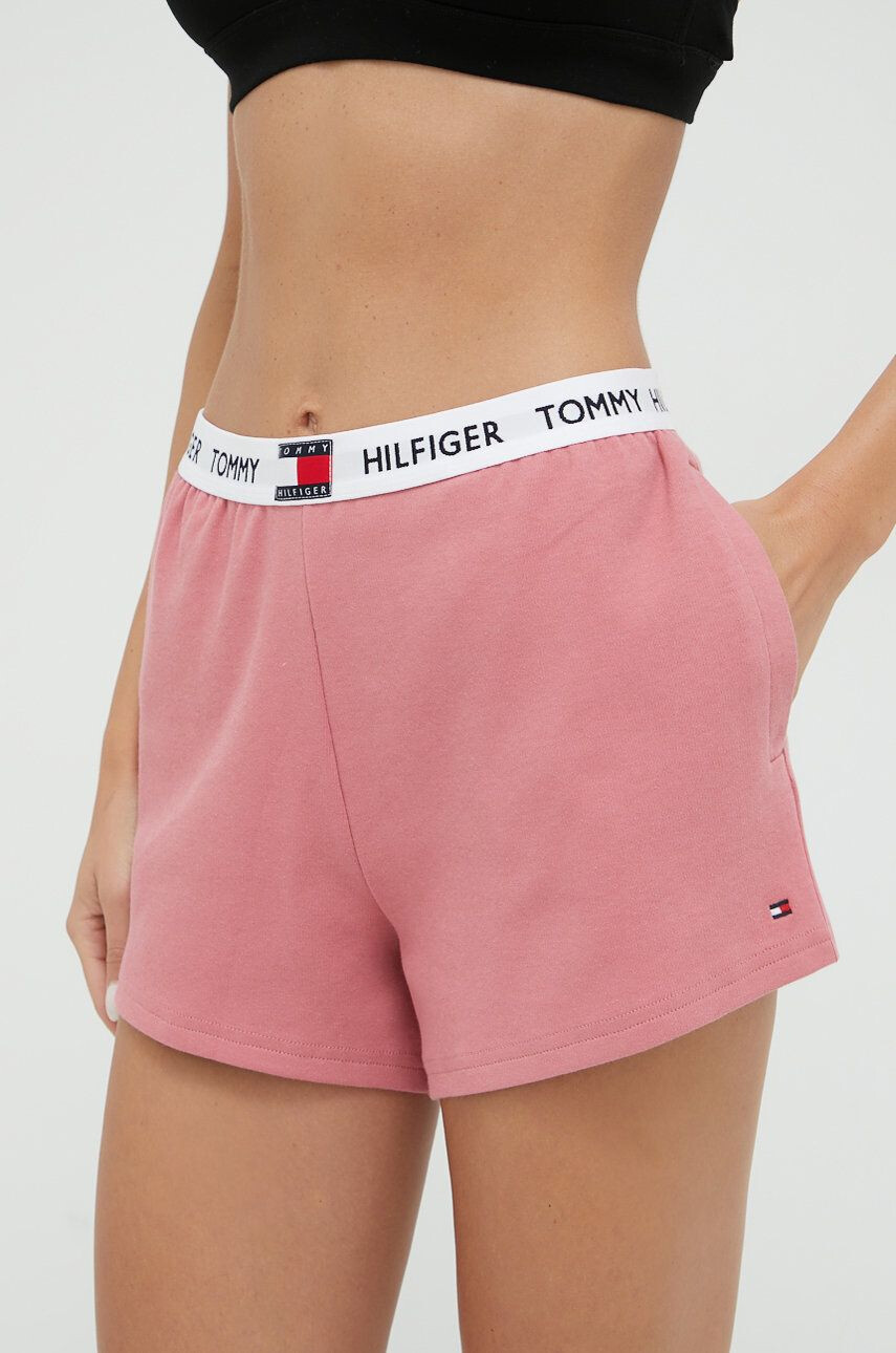 Tommy Hilfiger Pyžamové šortky dámske ružová farba - Pepit.sk