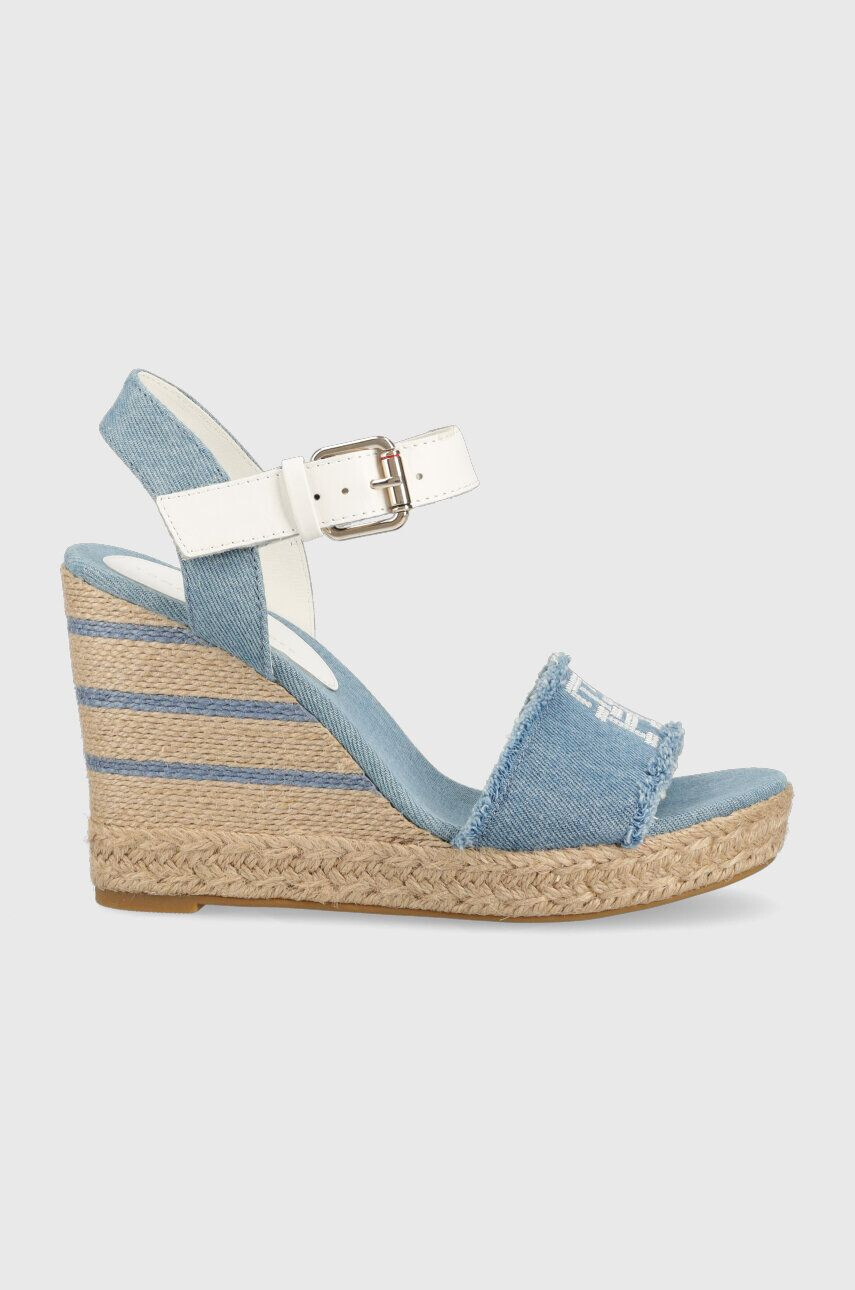 Tommy Hilfiger Sandále DENIM WEDGE SANDAL dámske na kline FW0FW07079 - Pepit.sk