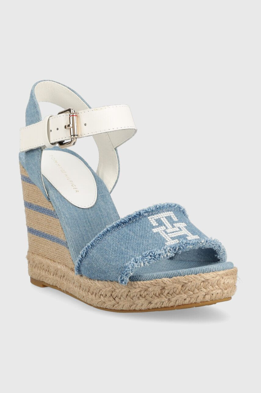 Tommy Hilfiger Sandále DENIM WEDGE SANDAL dámske na kline FW0FW07079 - Pepit.sk