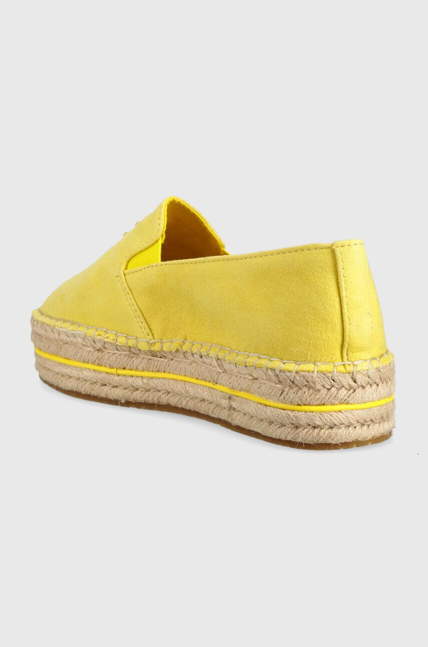 Tommy Hilfiger Semišové espadrilky TH SUEDE FLATFORM ESPADRILLE biela farba na platforme FW0FW07069 - Pepit.sk