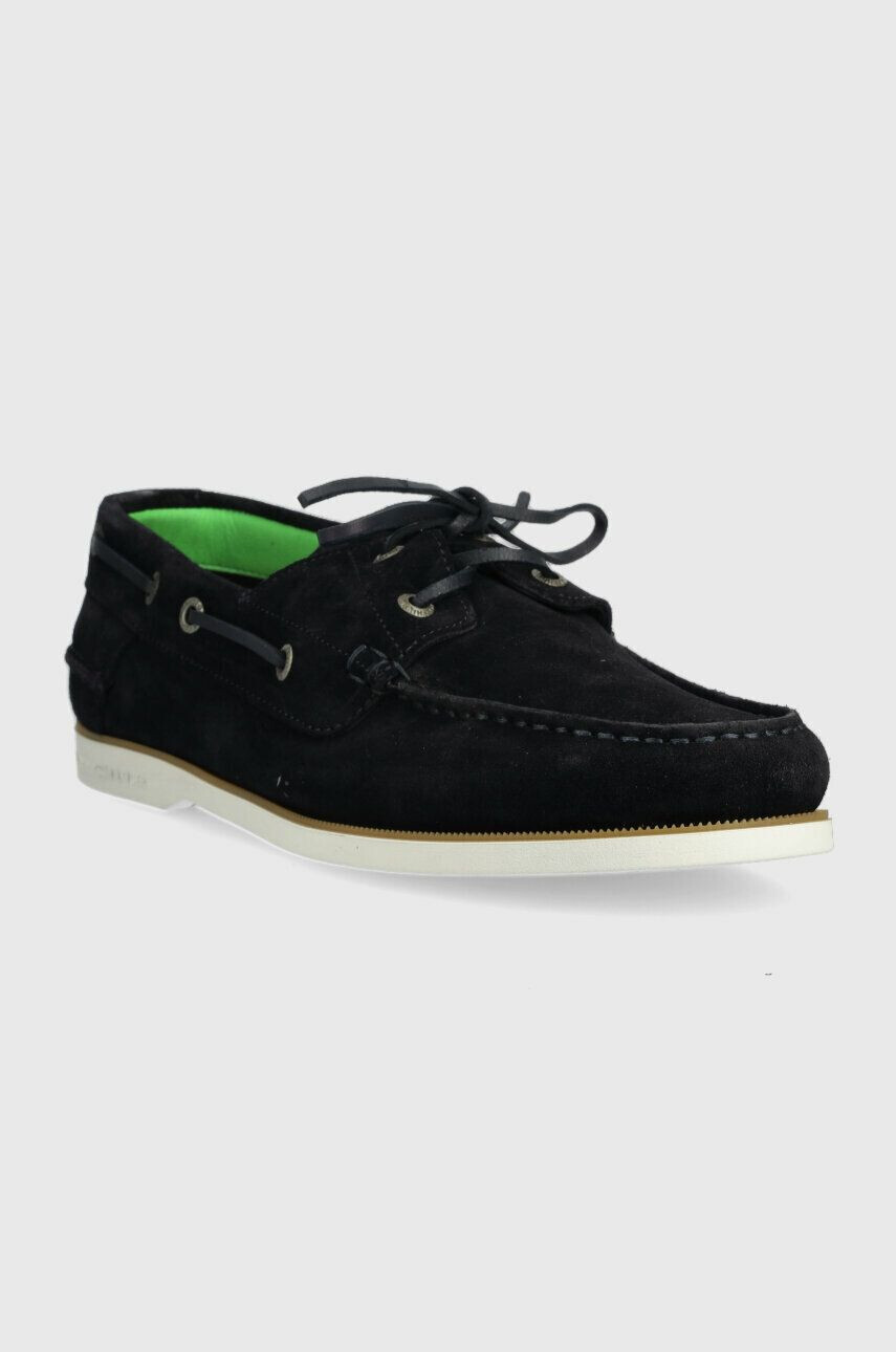 Tommy Hilfiger Semišové mokasíny TH BOAT SHOE CORE SUEDE pánske tmavomodrá farba FM0FM04505 - Pepit.sk