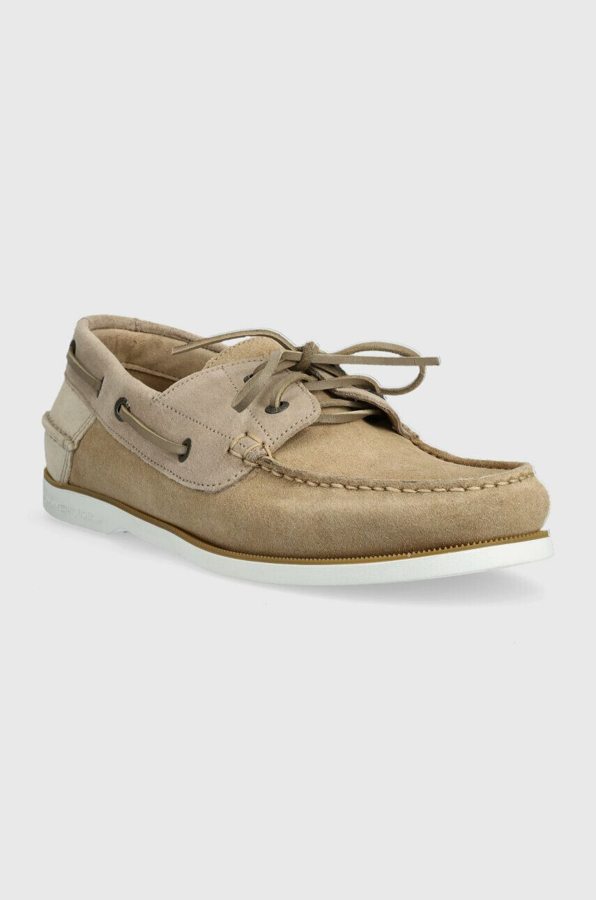 Tommy Hilfiger Semišové mokasíny TH BOAT SHOE CORE SUEDE - Pepit.sk