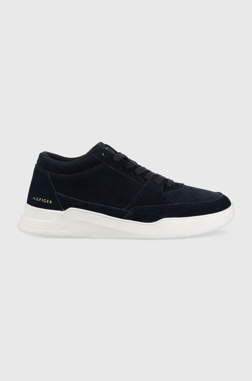 Tommy Hilfiger Semišové tenisky Elevated Mid Cup Suede - Pepit.sk