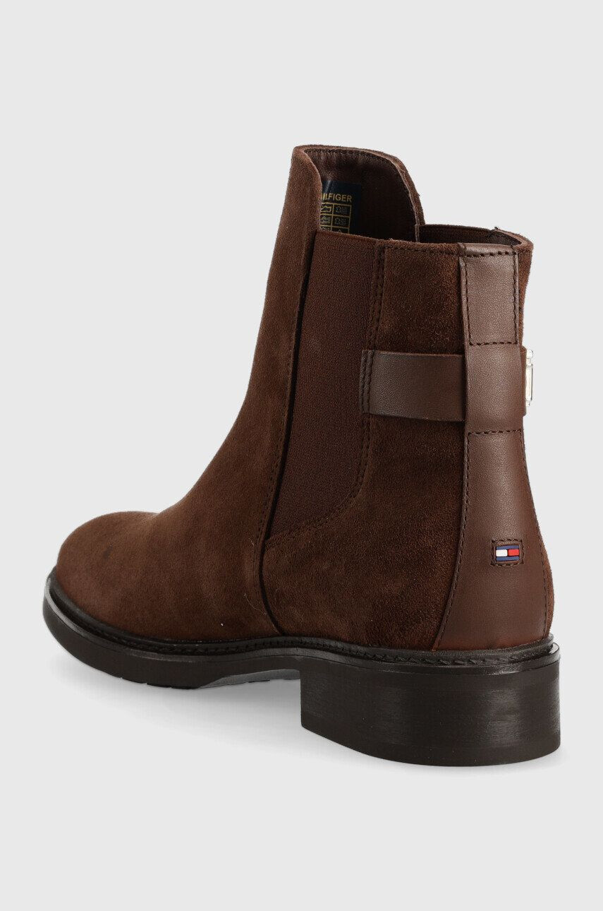 Tommy Hilfiger Semišové topánky chelsea Th Suede Flat Boot - Pepit.sk