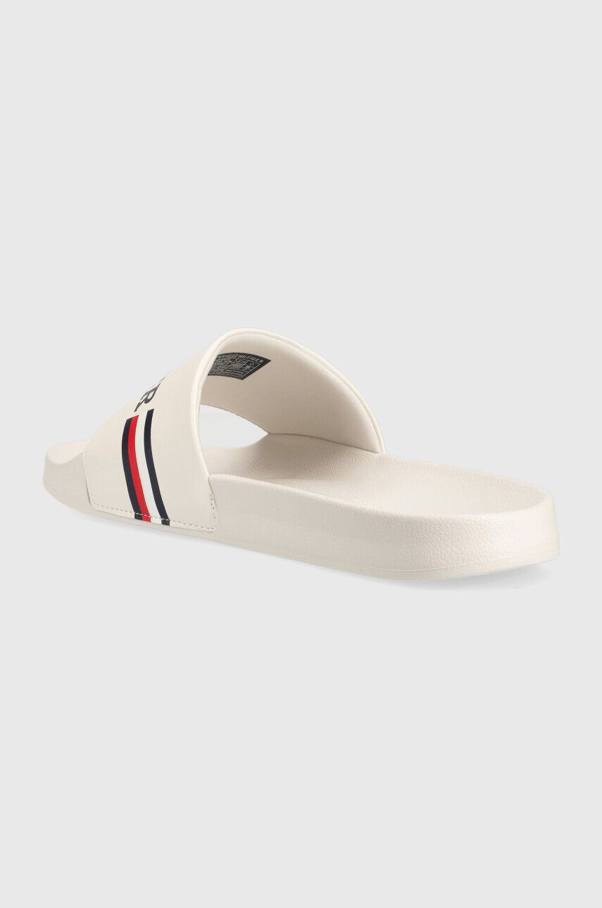 Tommy Hilfiger Šľapky CORPORATE FLAG POOL pánske biela farba FM0FM04613 - Pepit.sk