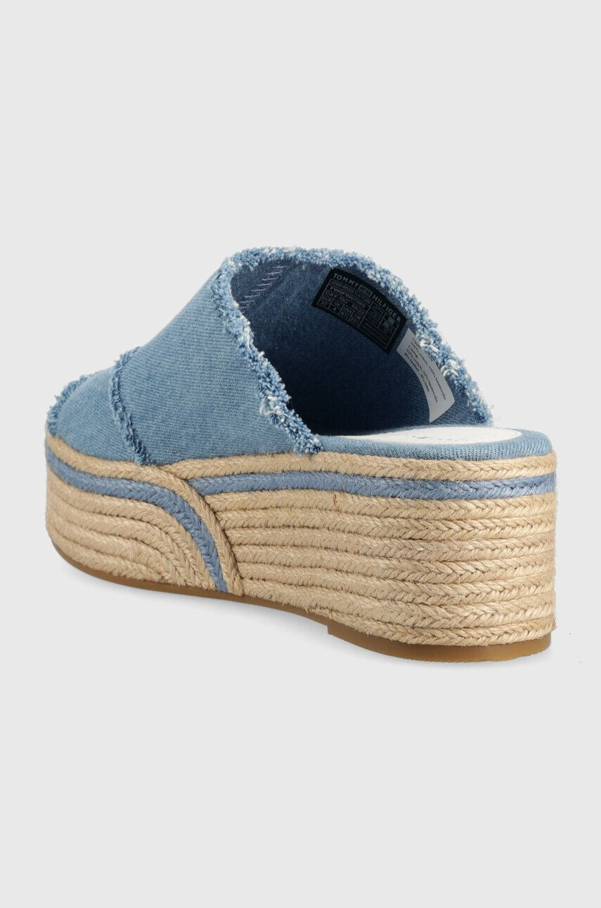 Tommy Hilfiger Šľapky DENIM WEDGE FLATFORM - Pepit.sk