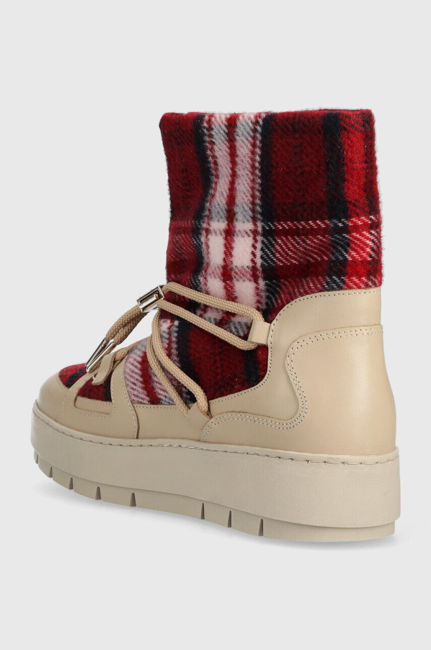 Tommy Hilfiger Snehule TARTAN SNOWBOOT béžová farba FW0FW07612 - Pepit.sk