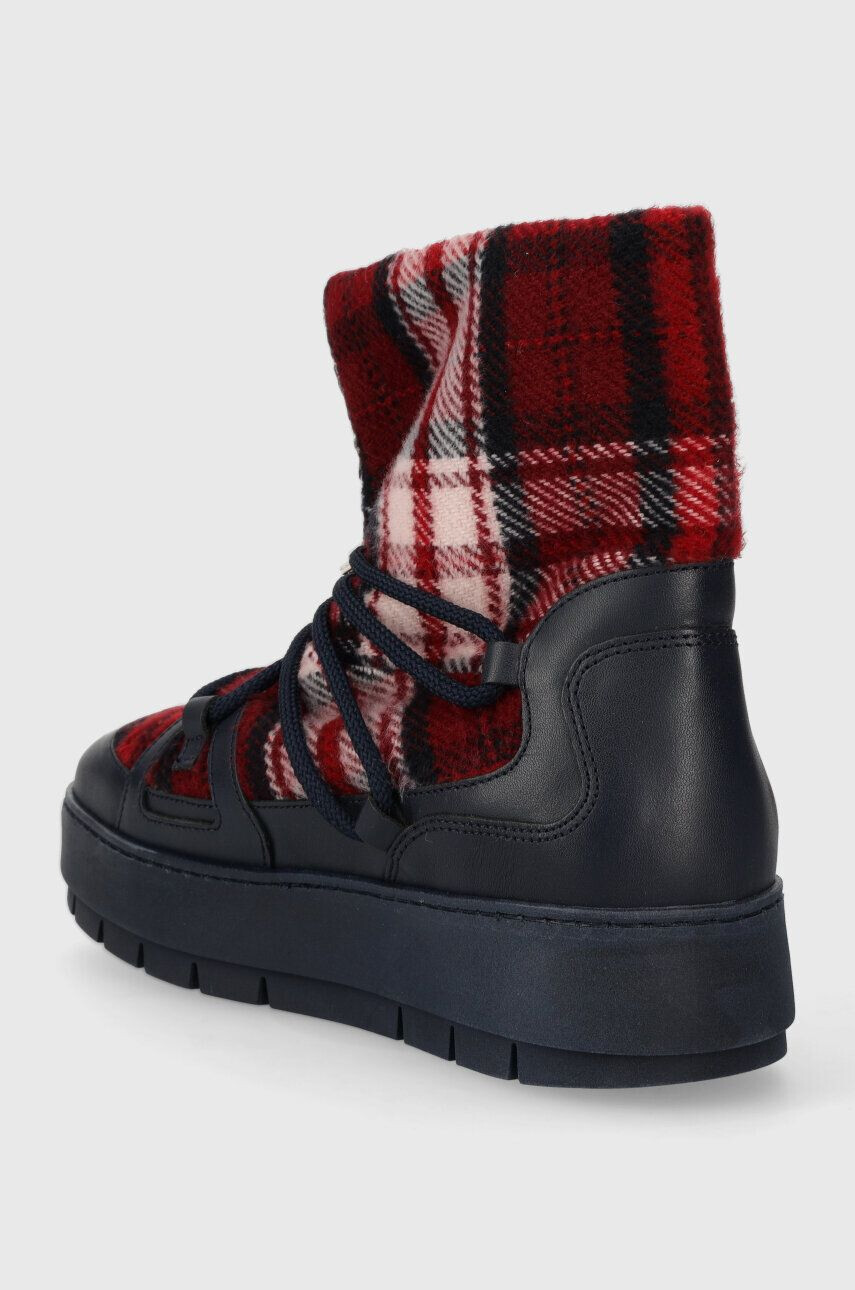 Tommy Hilfiger Snehule TARTAN SNOWBOOT tmavomodrá farba FW0FW07612 - Pepit.sk