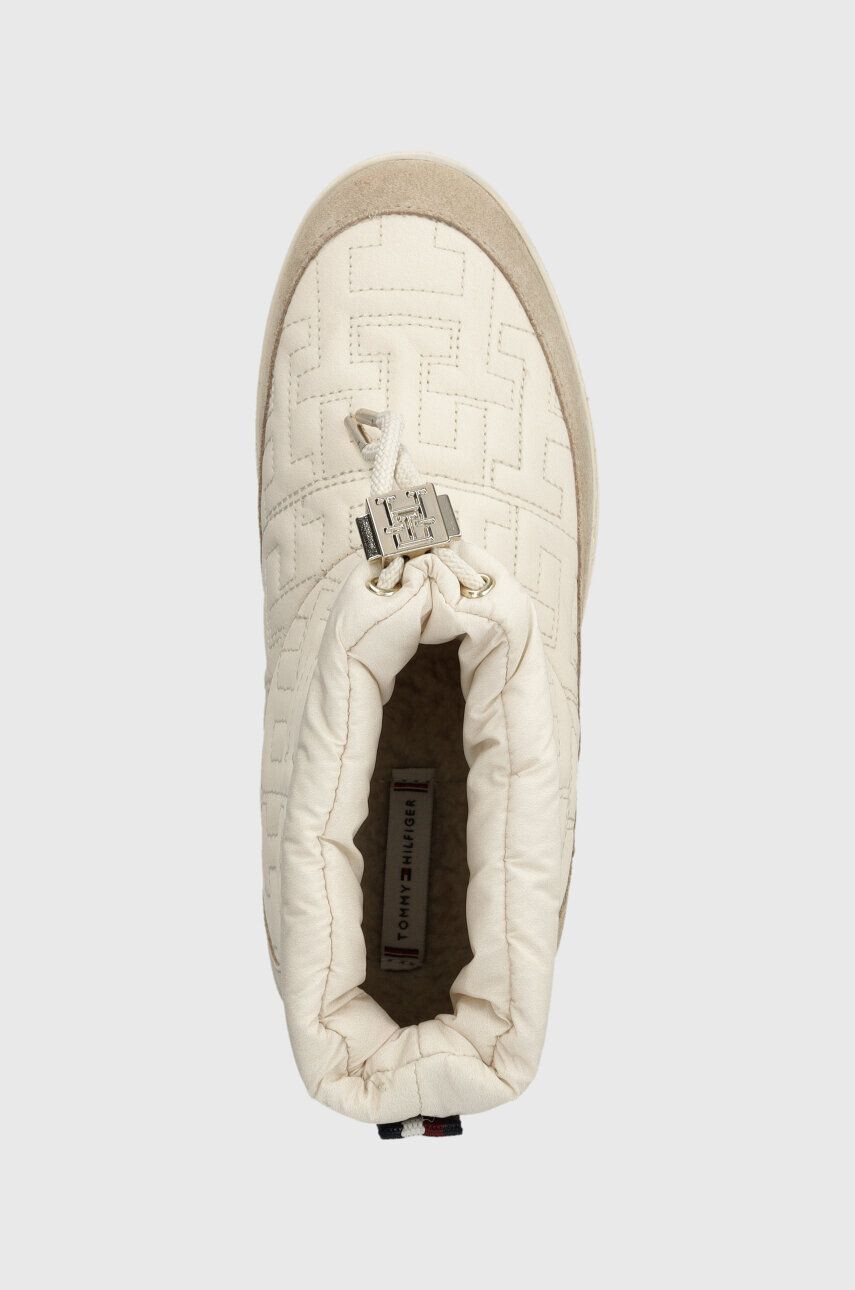 Tommy Hilfiger Snehule TOMMY MONOGRAM SNOWBOOT béžová farba FW0FW07637 - Pepit.sk