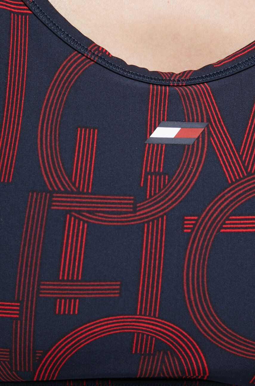 Tommy Hilfiger Športová podprsenka dámska červená farba - Pepit.sk