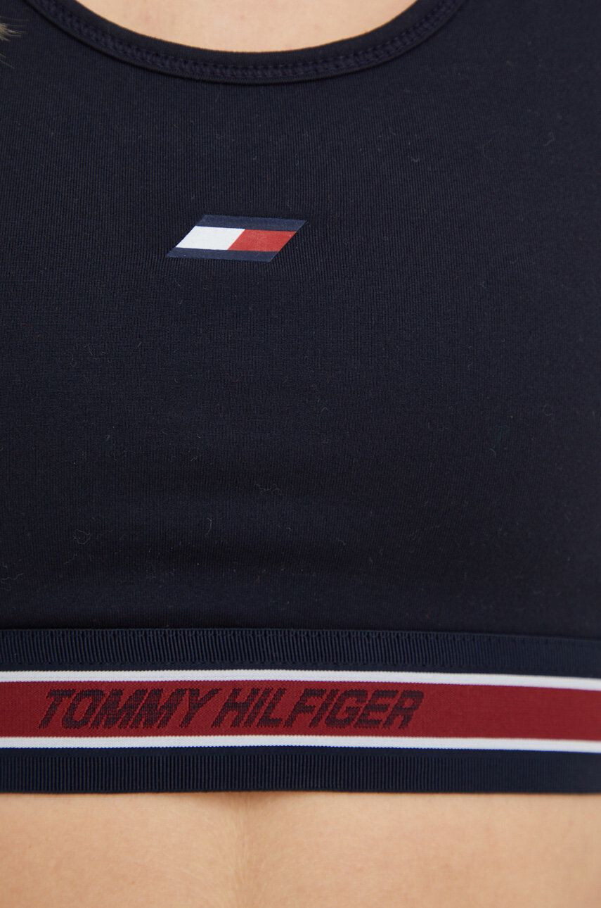 Tommy Hilfiger Športová podprsenka tmavomodrá farba jednofarebný - Pepit.sk