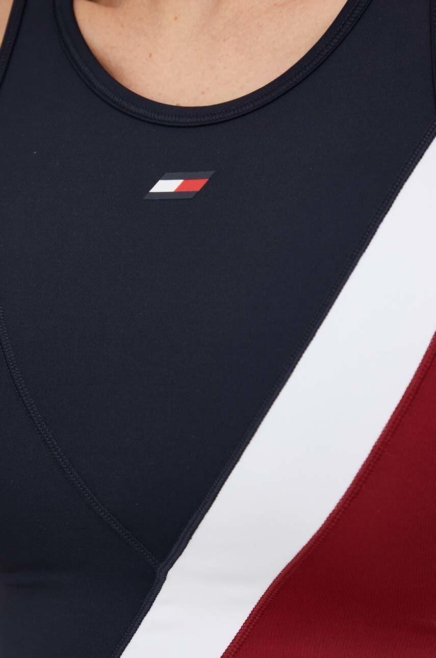 Tommy Hilfiger Športová podprsenka tmavomodrá farba vzorovaný - Pepit.sk