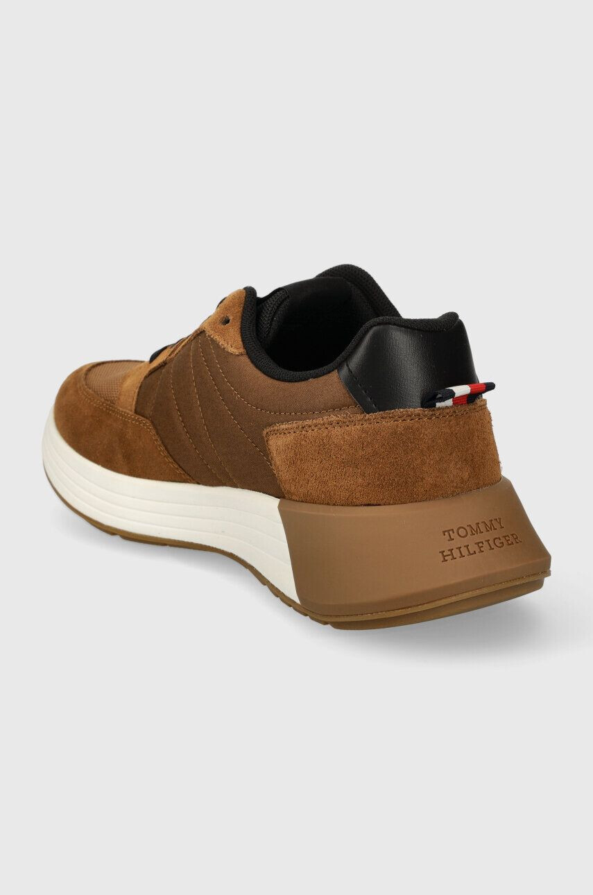 Tommy Hilfiger Tenisky CLASSIC ELEVATED RUNNER MIX hnedá farba FM0FM04876 - Pepit.sk