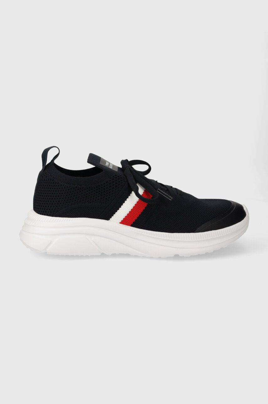 Tommy Hilfiger Tenisky MODERN RUNNER KNIT STRIPES ESS tmavomodrá farba FM0FM04798 - Pepit.sk