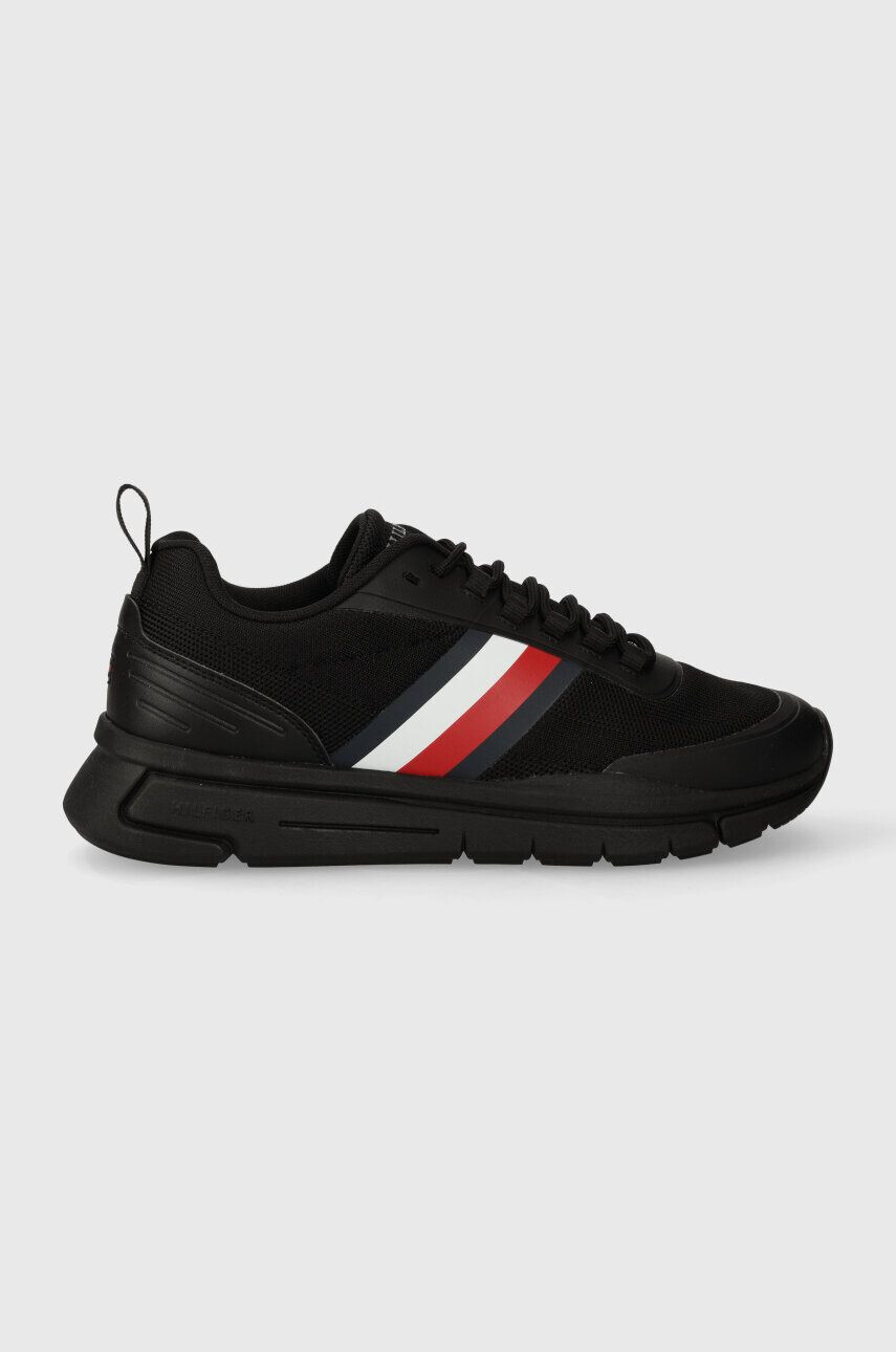 Tommy Hilfiger Tenisky MODERN RUNNER STRIPE čierna farba FM0FM04835 - Pepit.sk