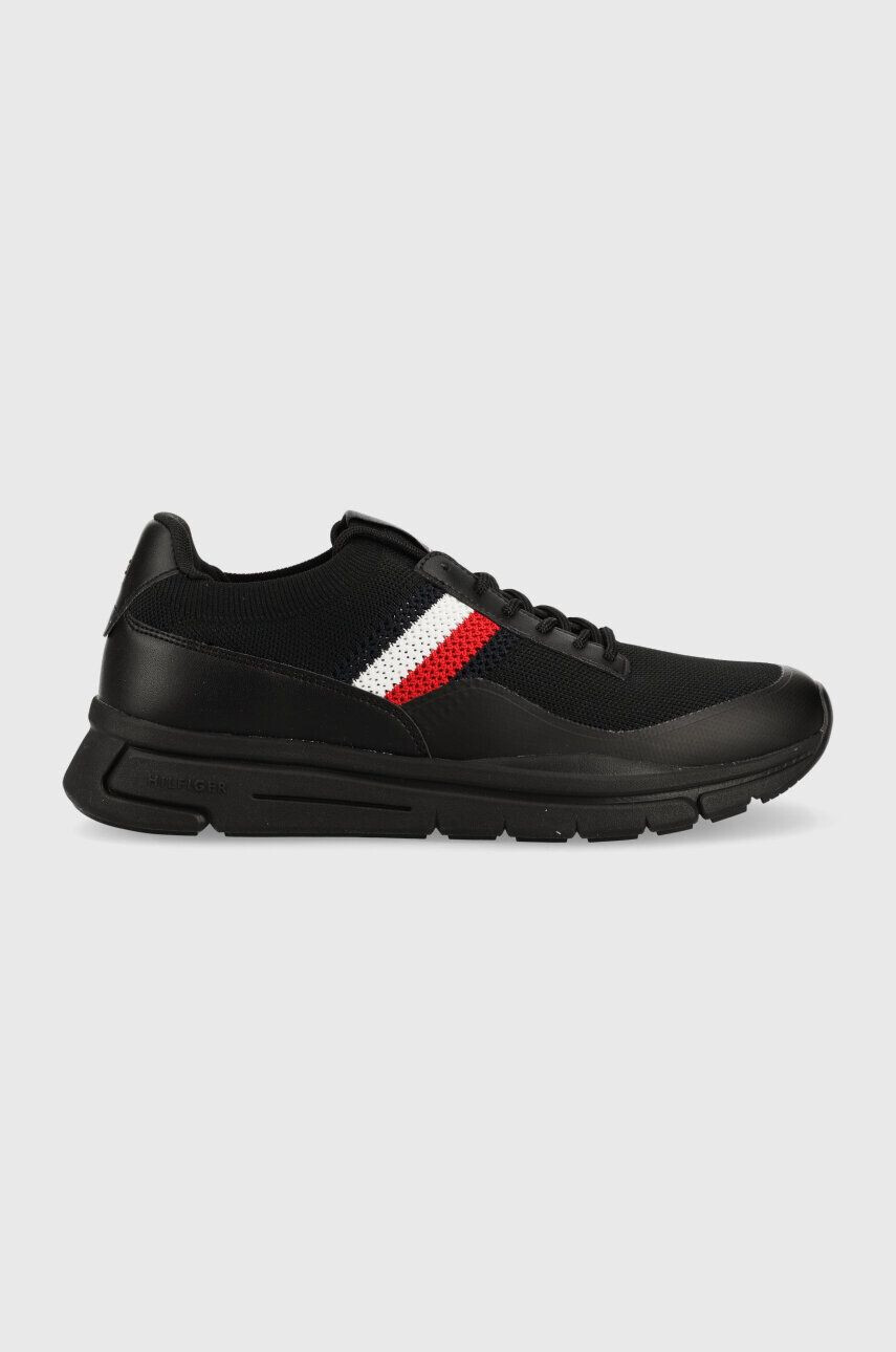 Tommy Hilfiger Tenisky PREMIUM LIGHTWEIGHT RUNNER KNIT čierna farba - Pepit.sk