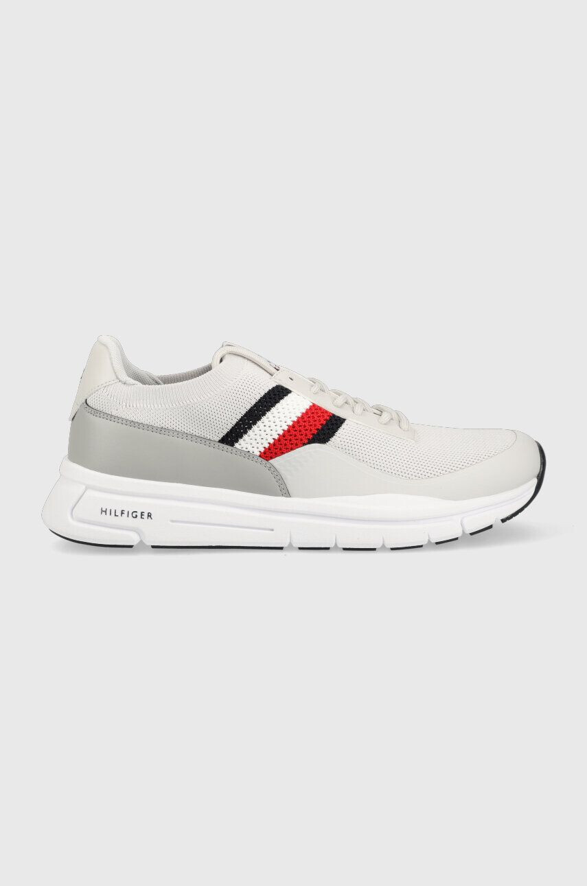 Tommy Hilfiger Tenisky PREMIUM LIGHTWEIGHT RUNNER KNIT šedá farba - Pepit.sk