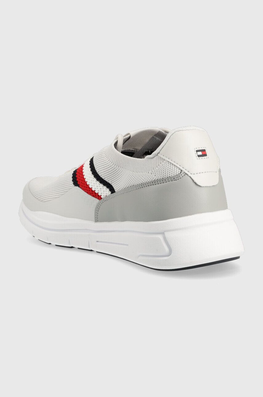 Tommy Hilfiger Tenisky PREMIUM LIGHTWEIGHT RUNNER KNIT šedá farba - Pepit.sk