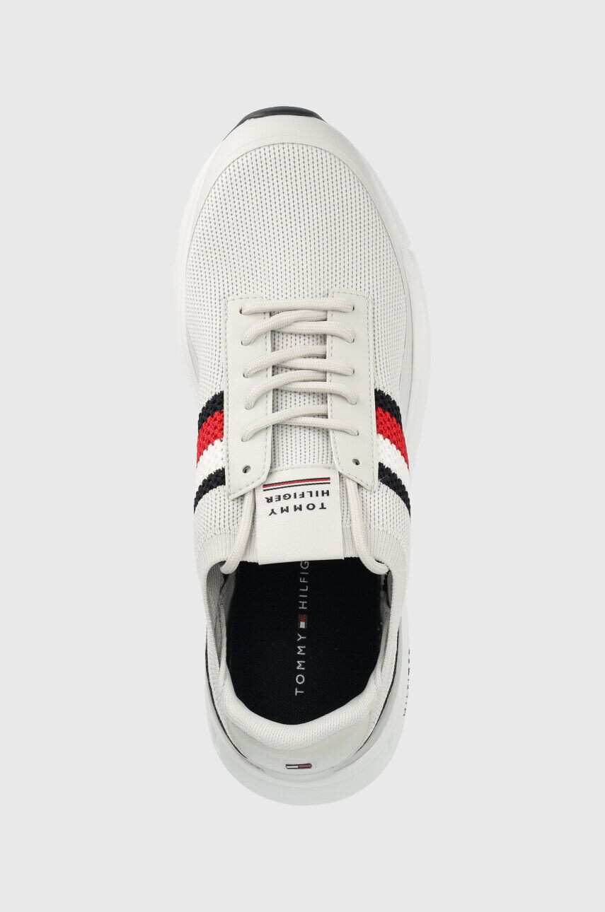 Tommy Hilfiger Tenisky PREMIUM LIGHTWEIGHT RUNNER KNIT šedá farba - Pepit.sk