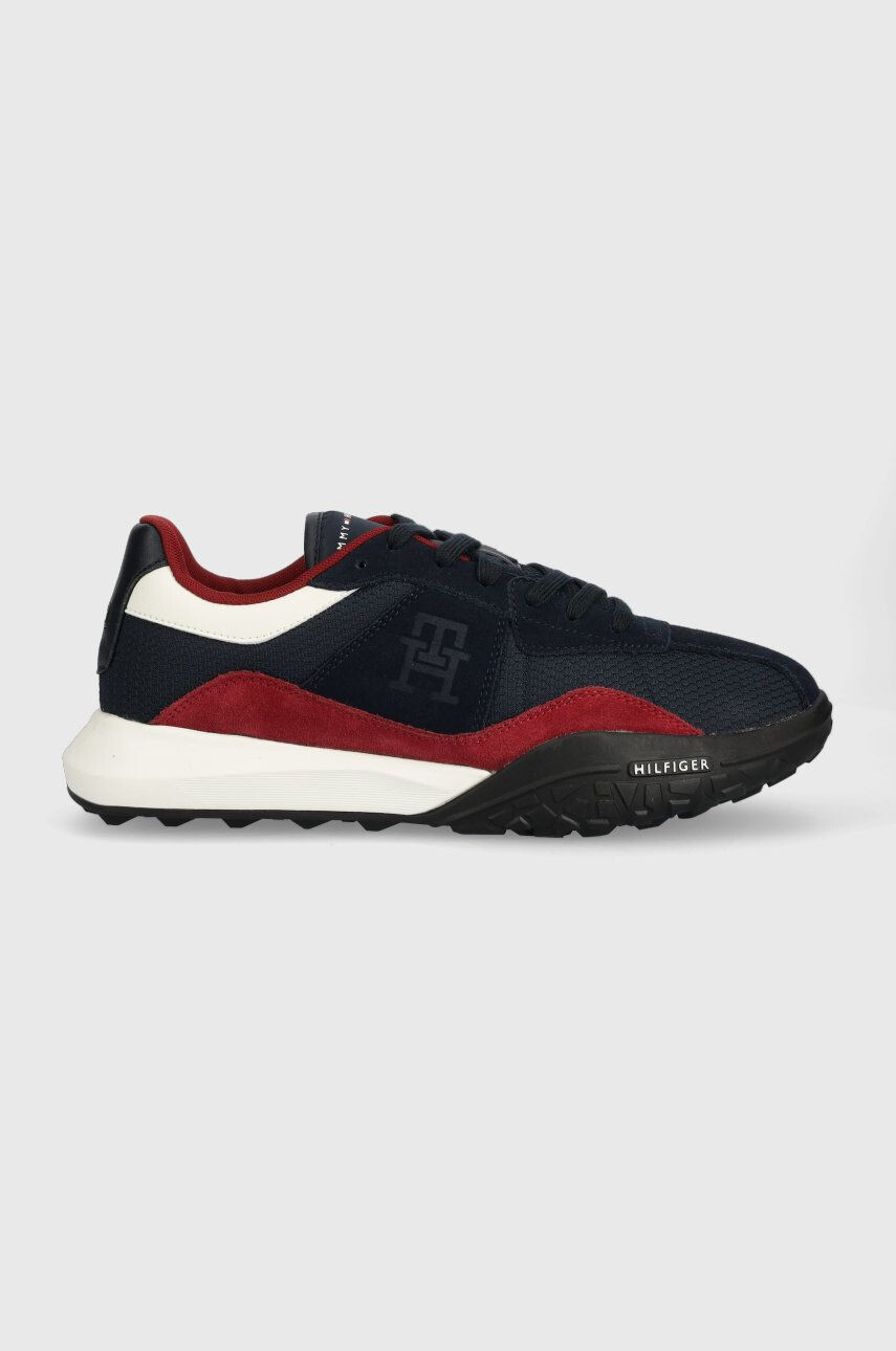 Tommy Hilfiger Tenisky RETRO MODERN RUNNER MIX tmavomodrá farba - Pepit.sk