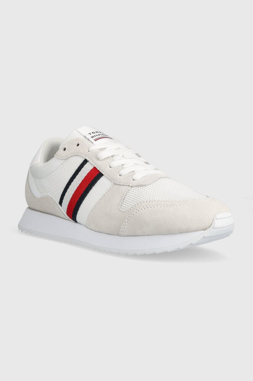 Tommy Hilfiger Tenisky RUNNER EVO MIX biela farba FM0FM04699 - Pepit.sk