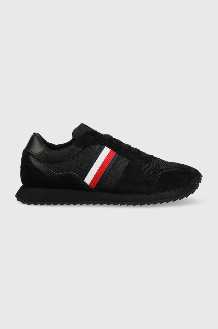 Tommy Hilfiger Tenisky RUNNER EVO MIX čierna farba FM0FM04699 - Pepit.sk