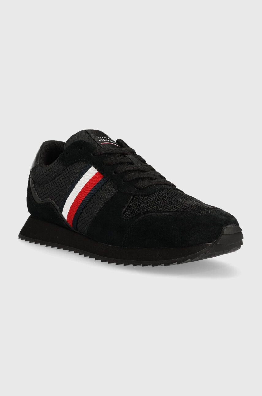 Tommy Hilfiger Tenisky RUNNER EVO MIX čierna farba FM0FM04699 - Pepit.sk